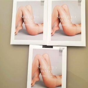 Sheer to waist stockings